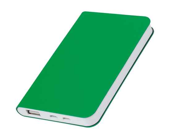 Универсальный аккумулятор 'Silki' (5000mAh),зеленый, 7,5х12,1х1,1см, искусственная кожа,плас, Цвет: зеленый