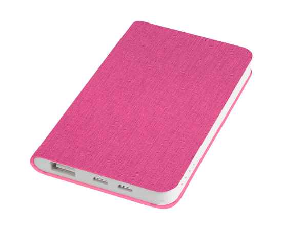 Универсальный аккумулятор 'Provence' (5000mAh),розовый,7,5х12,1х1,1см, искусственная кожа,пл, Цвет: розовый
