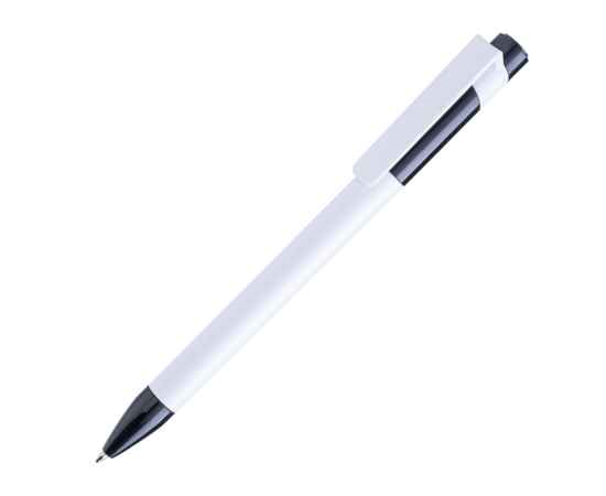 Ручка шариковая MAVA, белый/ черный,  пластик, Цвет: белый, черный