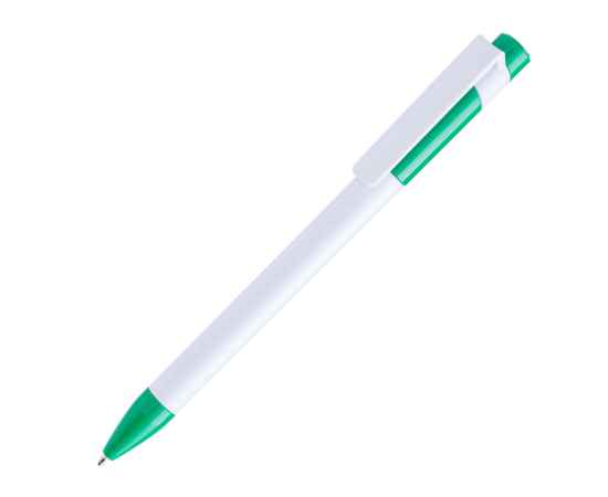 Ручка шариковая MAVA,  белый/зеленый,  пластик, Цвет: белый, зеленый