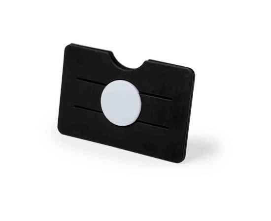 Картхолдер - держатель для телефона TISSON, чёрный, 8,8*5,6*0,5см. Пластик, Цвет: Чёрный