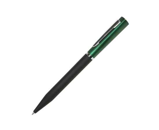 M1, ручка шариковая, черный/зеленый, пластик, металл, софт-покрытие, Цвет: зеленый, черный