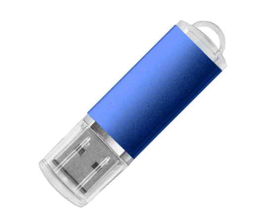 USB flash-карта 'Assorti' (8Гб),синяя,5,5х1,7х0,6см,металл, Цвет: синий