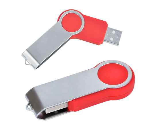 USB flash-карта 'Swing' (8Гб),красная,6х2,3х1см,металл,пластик, Цвет: красный