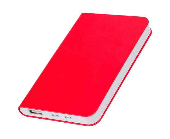 Универсальный аккумулятор 'Softi' (5000mAh),красный, 7,5х12,1х1,1см, искусственная кожа,пл, Цвет: красный