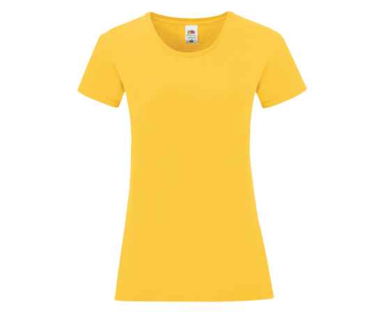 Футболка 'Ladies Iconic', желтый, XS, 100% хлопок, 150 г/м2, Цвет: желтый, Размер: XS