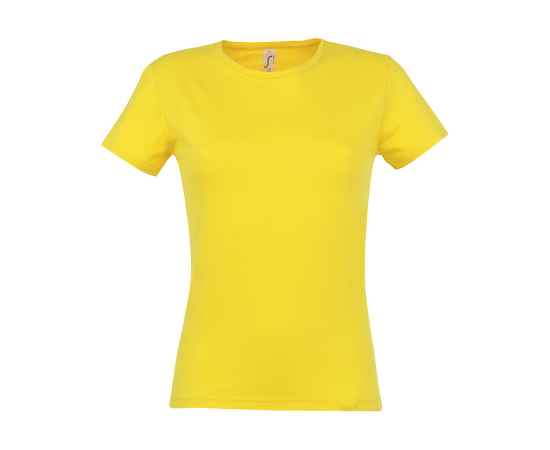 Футболка 'Miss', солнечно-желтый_M, 100% х/б, 150 г/м2, Цвет: желтый, Размер: M