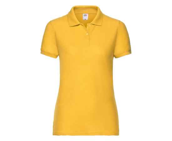 Поло 'Lady-Fit 65/35 Polo', солнечно-желтый_XL, 65% п/э, 35% х/б, 180 г/м2 HG_632120.34/XL, Цвет: желтый, Размер: Длина 65 см., ширина 52 см.