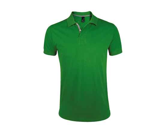 Рубашка поло мужская 'Portland Men' зеленый, серый_S, 100% х/б, 200г/м2 HG_700574.284/S, Цвет: зеленый, серый, Размер: S