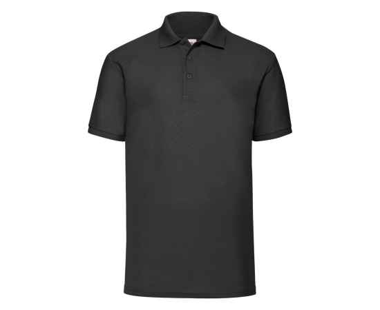 Рубашка поло мужская '65/35 Polo', черный_S, 65% п/э, 35% х/б, 180 г/м2 HG_634020.36/S, Цвет: Чёрный, Размер: Длина 71 см., ширина 50 см.