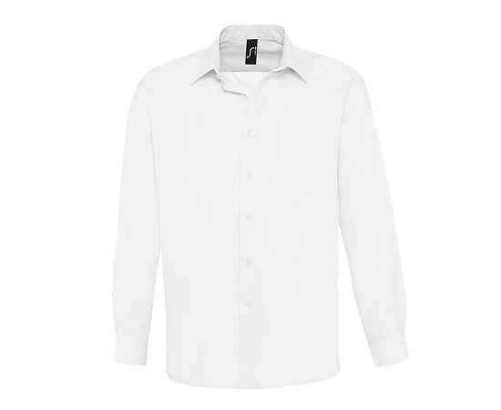 Рубашка мужская 'Baltimore', белый_S, 65% полиэстер, 35% хлопок, 95г/м2, Цвет: белый, Размер: S