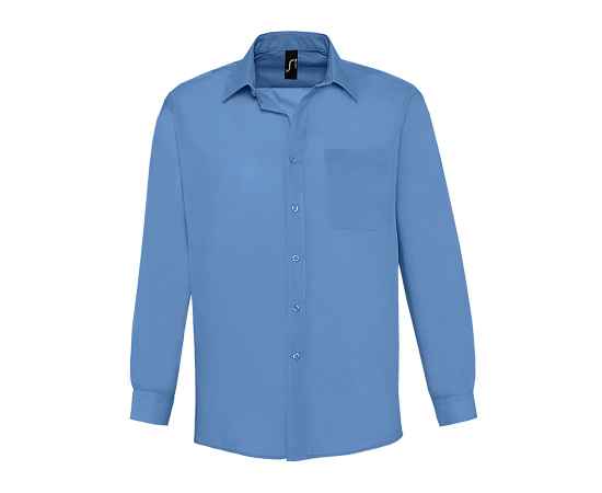 Рубашка 'Baltimore', васильковый_S, 65% полиэстер, 35% хлопок, 105г/м2, Цвет: синий, Размер: S