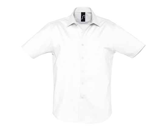 Рубашка мужская 'Broadway', белый_S, 97% х/б, 3% п/э, 140г/м2, Цвет: белый, Размер: S