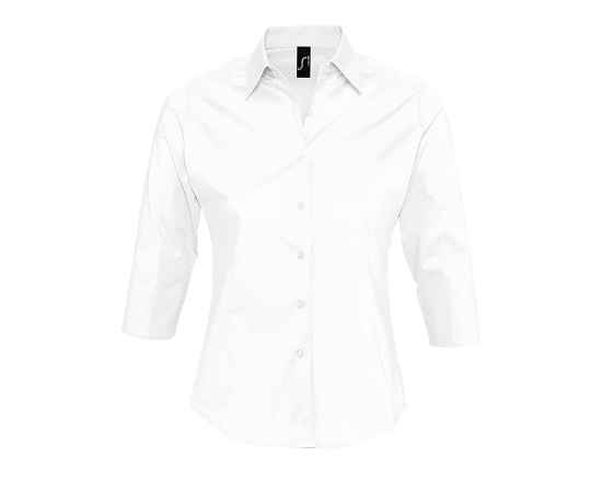 Рубашка женская 'Effect', белый_XS, 97% х/б, 3% п/э, 140г/м2, Цвет: белый, Размер: XS