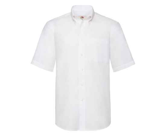 Рубашка 'Short Sleeve Oxford Shirt', белый_S, 70% х/б, 30% п/э, 130 г/м2, Цвет: белый, Размер: Длина 78 см., ширина 56 см.