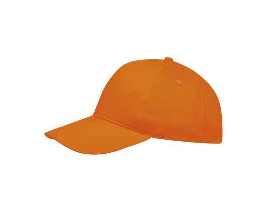 Бейсболка 'SUNNY', 5 клиньев, застежка на липучке, оранжевый, 100% хлопок, плотность 180 г/м2, Цвет: оранжевый
