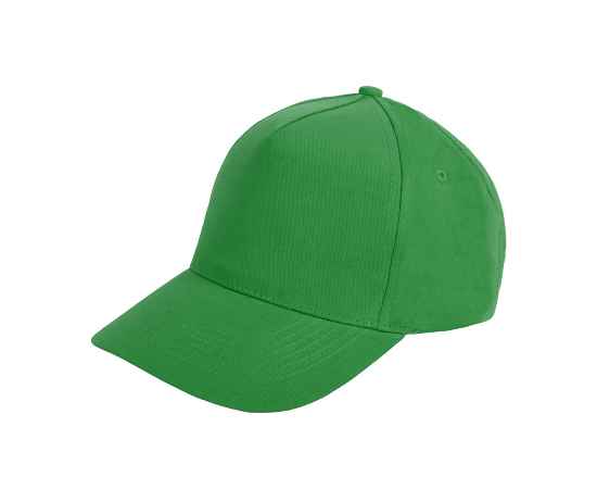 Бейсболка 'Optima S', 5 клиньев, металлическая застежка, ярко-зелён, 100% хлопок, плотность 175 г/м2, Цвет: зеленый