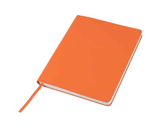 Бизнес-блокнот 'Cubi', 150*180 мм, оранжевый, кремовый форзац, мягкая обложка, в линейку, Цвет: оранжевый