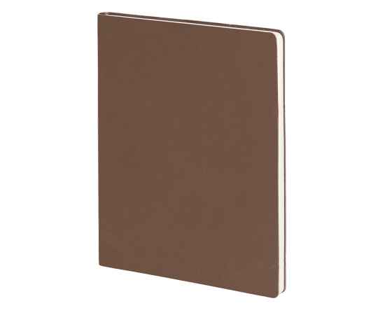 Бизнес-блокнот 'Biggy', B5 формат, коричневый, серый форзац, мягкая обложка, в клетку, Цвет: коричневый