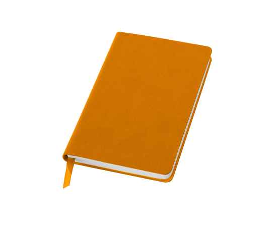 Бизнес-блокнот 'Funky', 90*140 мм, оранжевый, серый форзац, мягкая обложка, в клетку, Цвет: оранжевый, серый
