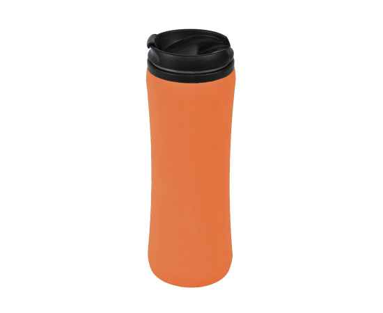 Термокружка FLOCK,  450 мл, оранжевый, пластик/металл, Цвет: оранжевый