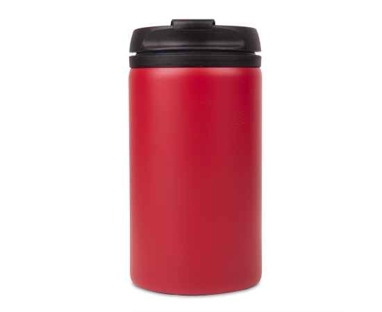 Термокружка CAN, 300мл. красный, нержавеющая сталь, пластик, Цвет: красный