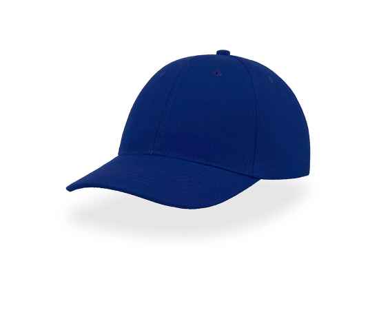 Бейсболка 'LIBERTY SIX', 6 клиньев, застежка на липучке, ярко-синий, 100% хлопок, плотность 250 г/м2, Цвет: синий