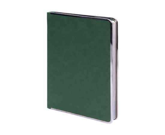 Ежедневник недатированный Montrose, А5,  зеленый, кремовый блок, графитовый срез, Цвет: зеленый