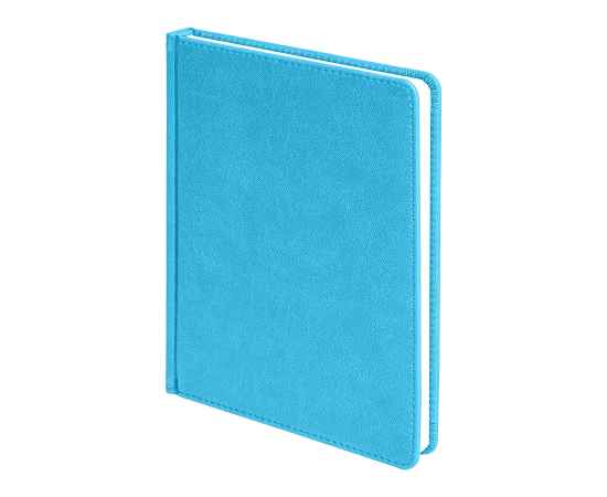 Ежедневник недатированный Bliss, А5,  голубой, белый блок, без обреза, Цвет: голубой