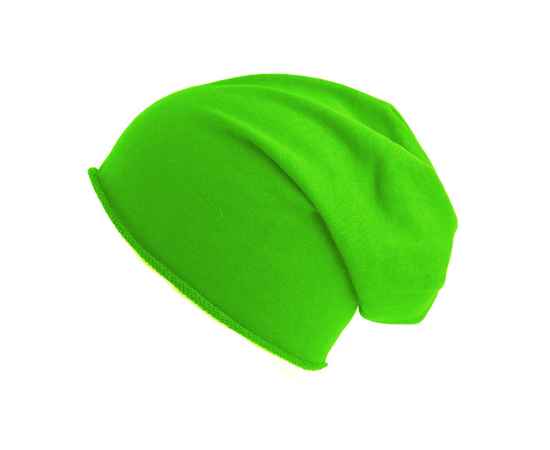 Шапка 'BROOKLIN', зеленый неон, 60% хлопок, 40% полиэстер, плотность 320 г/м2, Цвет: неоновый зеленый