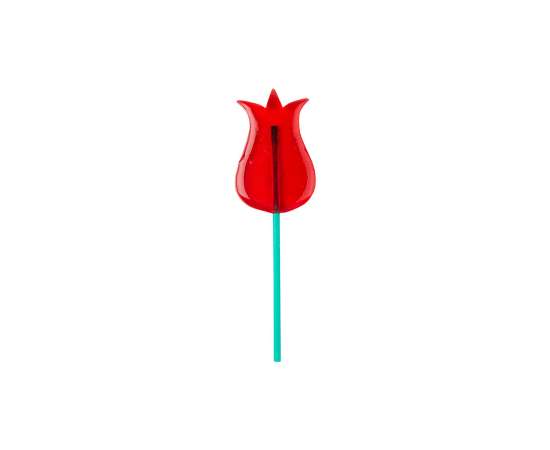 Карамель леденцовая  'Тюльпан' со вкусом вишни,  23гр, Цвет: красный
