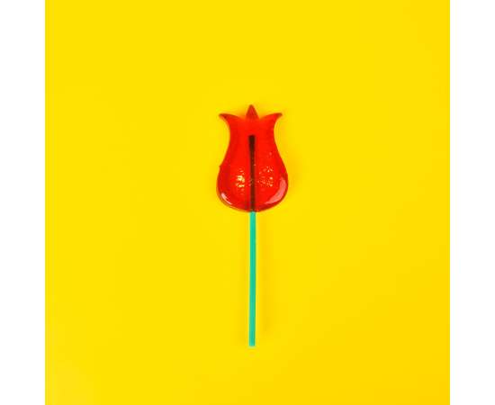 Карамель леденцовая  'Тюльпан' со вкусом вишни,  23гр, Цвет: красный, изображение 2