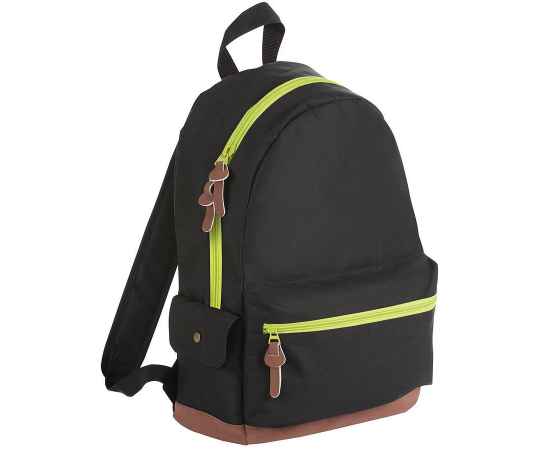 Рюкзак 'PULSE', черный/зеленый, полиэстер  600D, 42х30х13 см, V16 литров, Цвет: черный, зеленый