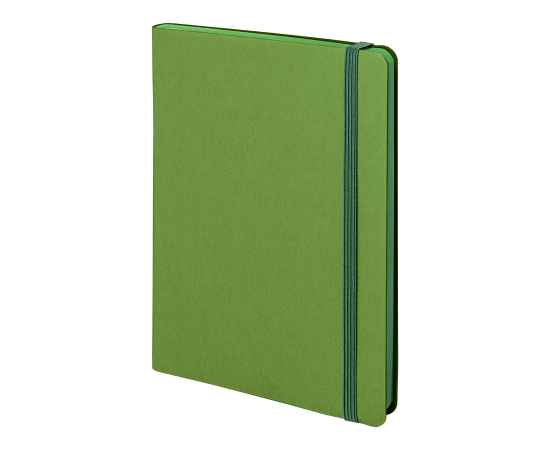 Ежедневник недатированный Shady, А5,  лаймовый, кремовый блок, зеленый обрез, Цвет: лаймовый