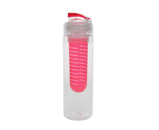 Бутылка для воды 'Frutti', пластиковая, с контейнером для ягод и фруктов, 700 мл., красный, Цвет: прозрачный, красный