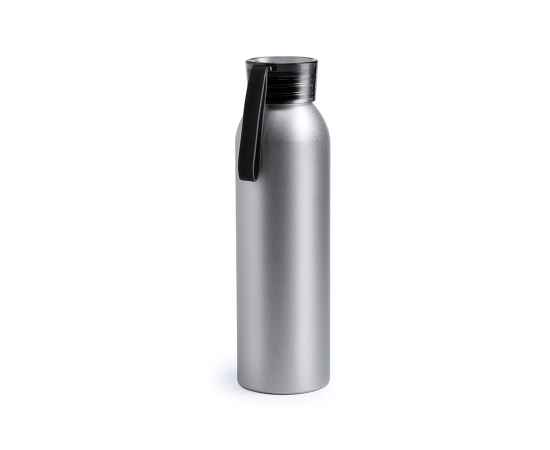 Бутылка для воды TUKEL, черный, 650 мл,  алюминий, пластик, Цвет: черный, серебристый