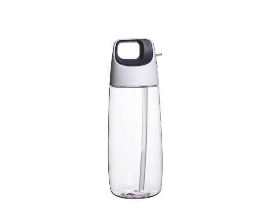 Бутылка для воды TUBE, 700 мл, 24х8см, прозрачный, пластик rPET, Цвет: прозрачный