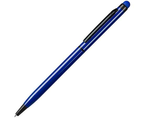 TOUCHWRITER  BLACK, ручка шариковая со стилусом для сенсорных экранов, синий/черный, алюминий, Цвет: синий