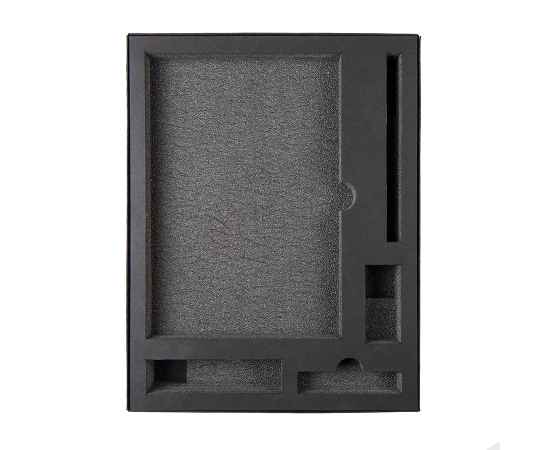 Коробка 'Tower', сливбокс, размер 20*29*4.5 см, картон черный,300 гр. ложемент изолон, Цвет: Чёрный