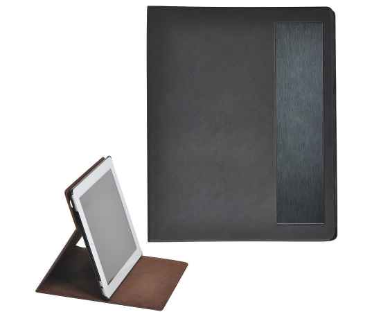Чехол-подставка под iPAD 'Смарт',  черный, 19,5x24 см,  термопластик, тиснение, гравировка, Цвет: Чёрный