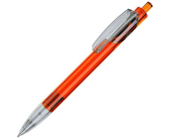 TRIS LX, ручка шариковая, прозрачный оранжевый/прозрачный белый, пластик, Цвет: оранжевый