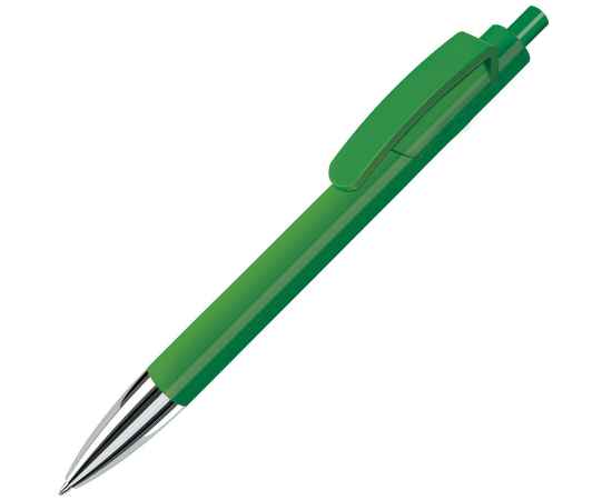 TRIS CHROME, ручка шариковая, зеленый/хром, пластик, Цвет: зеленый, серебристый