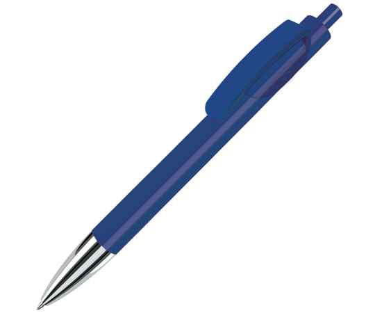 TRIS CHROME, ручка шариковая, синий/хром, пластик, Цвет: синий, серебристый