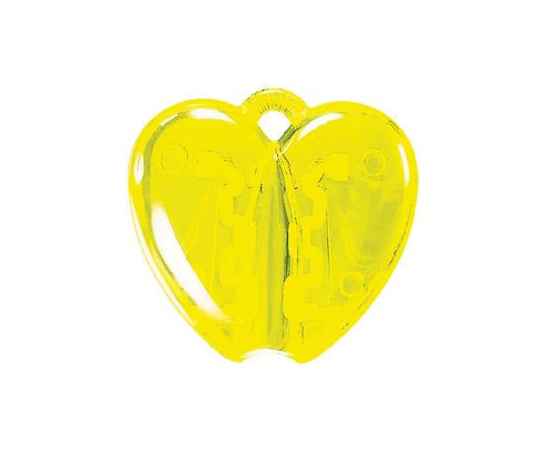 HEART CLACK, держатель для ручки, прозрачный желтый, пластик, Цвет: желтый