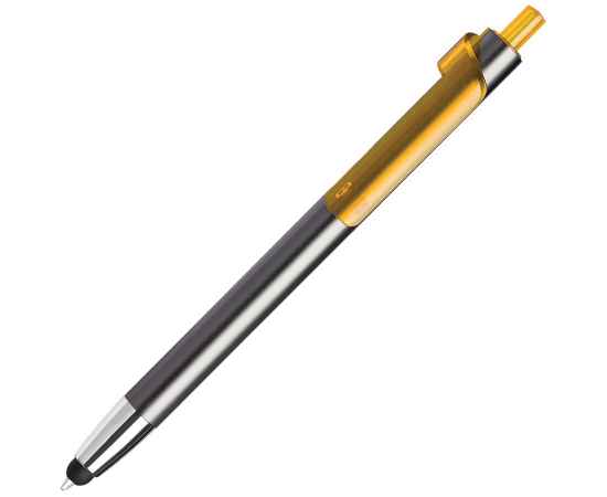 PIANO TOUCH, ручка шариковая со стилусом для сенсорных экранов, графит/желтый, металл/пластик, Цвет: графит, желтый
