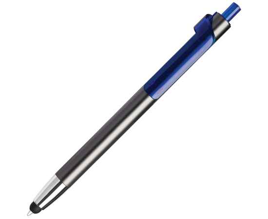 PIANO TOUCH, ручка шариковая со стилусом для сенсорных экранов, графит/синий, металл/пластик, Цвет: графит, синий