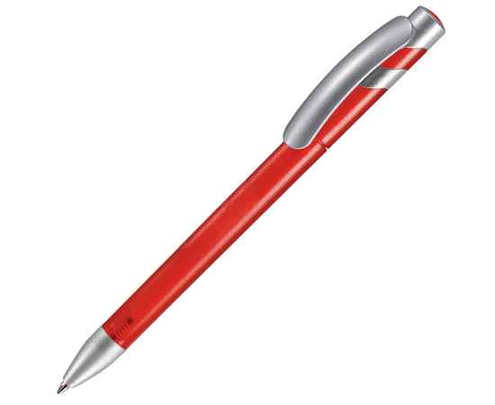 MANDI SAT, ручка шариковая, красный/серебристый, пластик, Цвет: красный, серебристый