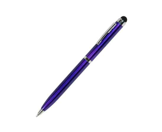 CLICKER TOUCH, ручка шариковая со стилусом для сенсорных экранов, синий/хром, металл, Цвет: синий, серебристый