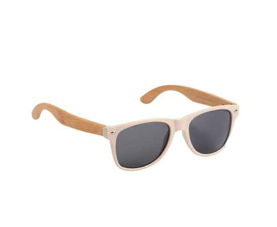 Солнцезащитные очки TINEX c 400 УФ-защитой, полипропилен с бамбуковым волокном, бамбук, Цвет: бежевый