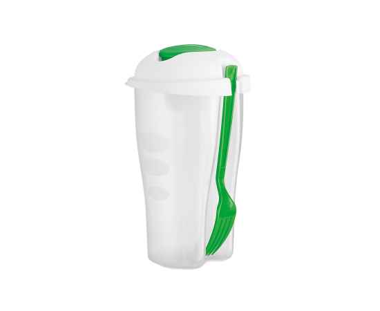 Контейнер для еды DINDER, пластик, 19,5х11,5см, 750 мл, зеленый, Цвет: прозрачный, зеленый